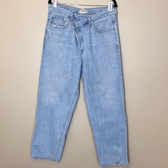 Agolde Criss Cross Relaxed Fit Jeans - Women's Size 31 - Blue - Picture 1 of 12